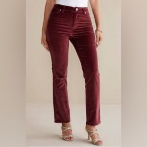 SOFT SURROUNDINGS BLAKELY VELVETEEN PANTS SZ 22W